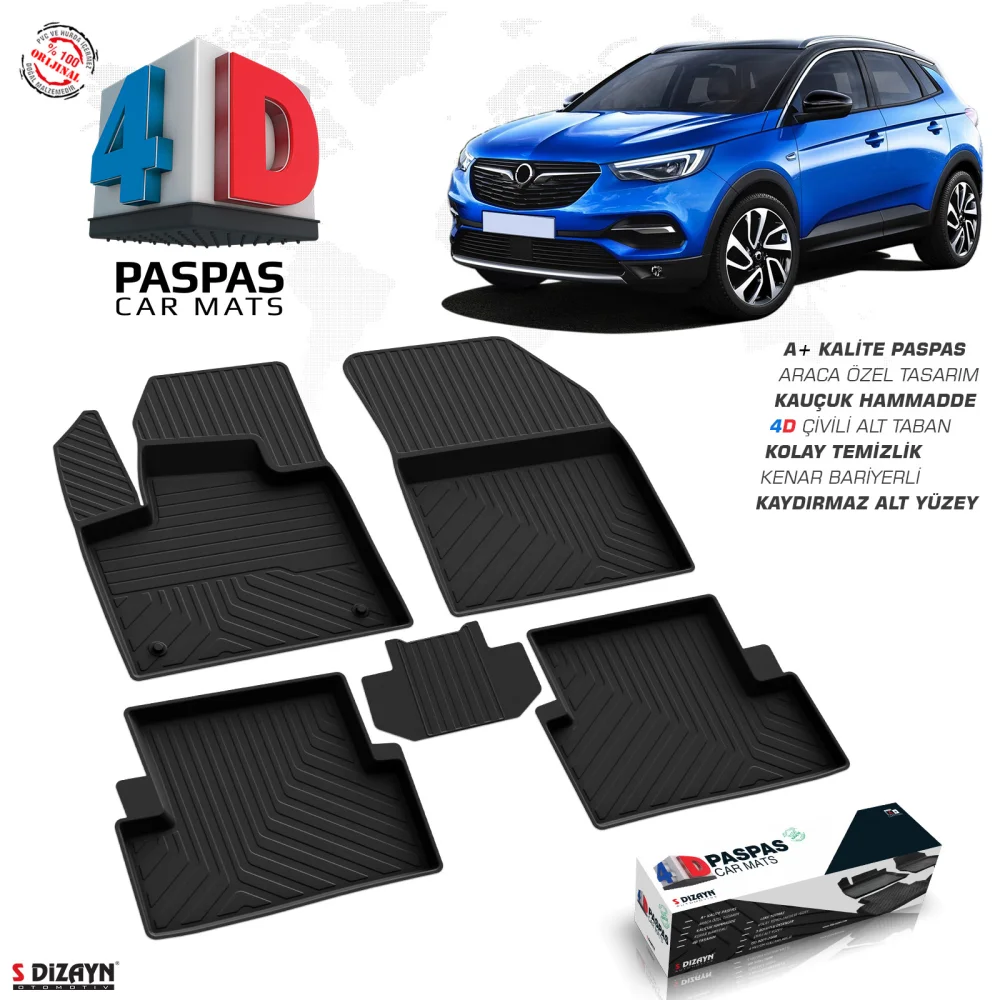 Drs Tuning Opel Grandland X 4D Havuzlu Paspas 2017-2024