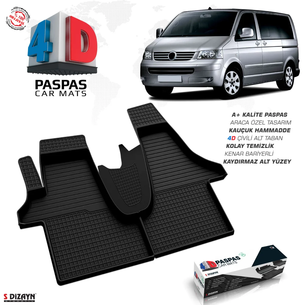 Drs Tuning VW Transporter T5 4D Havuzlu Paspas 2003-2015 A+Kalite