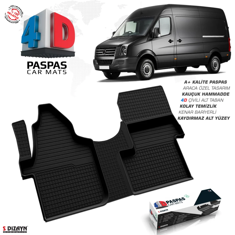 Drs Tuning VW Crafter 4D Havuzlu Paspas 2006 Üzeri Ön Tek Koltuk