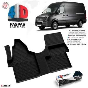 Drs Tuning Vw Crafter 4D Havuzlu Paspas 2006 Üzeri Ön Tek Koltuk
