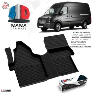 Drs Tuning Vw Crafter 4D Havuzlu Paspas 2006 Üzeri Ön Çift Koltuk
