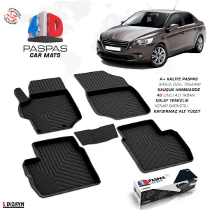 Drs Tuning Peugeot 301 4D Havuzlu Paspas 2012-2017 A+Kalite