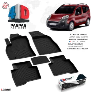 Drs Tuning Citroen Nemo 4D Havuzlu Paspas Siyah 2008-2017 A+Kalite