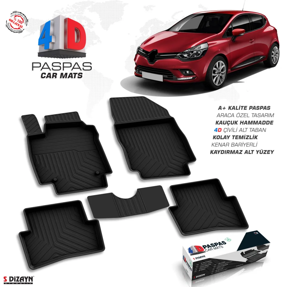Drs Tuning Renault Clio 4 4D Havuzlu Paspas 2012-2019 A+Kalite