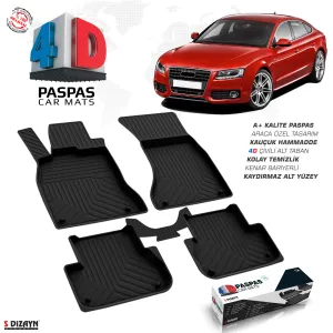 Drs Tuning Audi A5 4D Havuzlu Paspas 2008-2016 A+Kalite