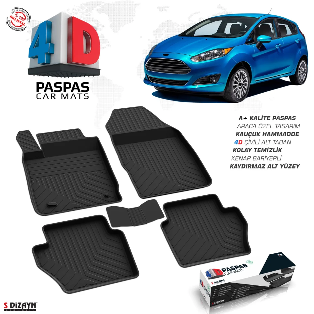 Drs Tuning Ford Fiesta 4D Havuzlu Paspas 2015-2017 A+Kalite