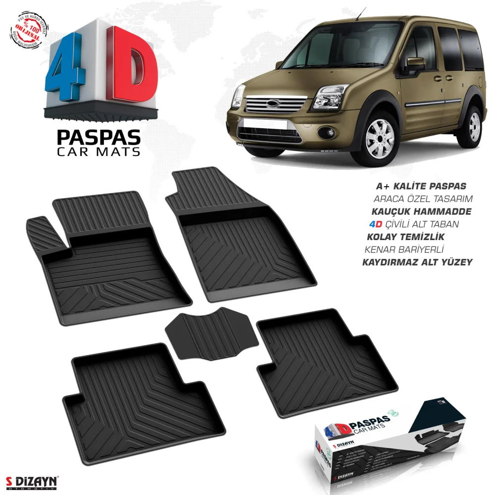 Drs Tuning Ford Connect 4D Havuzlu Paspas 2002-2014 A+Kalite