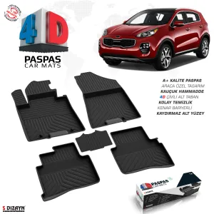 Drs Tuning Kia Sportage 4D Havuzlu Paspas 2016-2021 A+Kalite