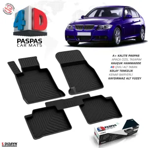 Drs Tuning Bmw 3 Serisi E90 4D Havuzlu Paspas 2005-2012 A+Kalite