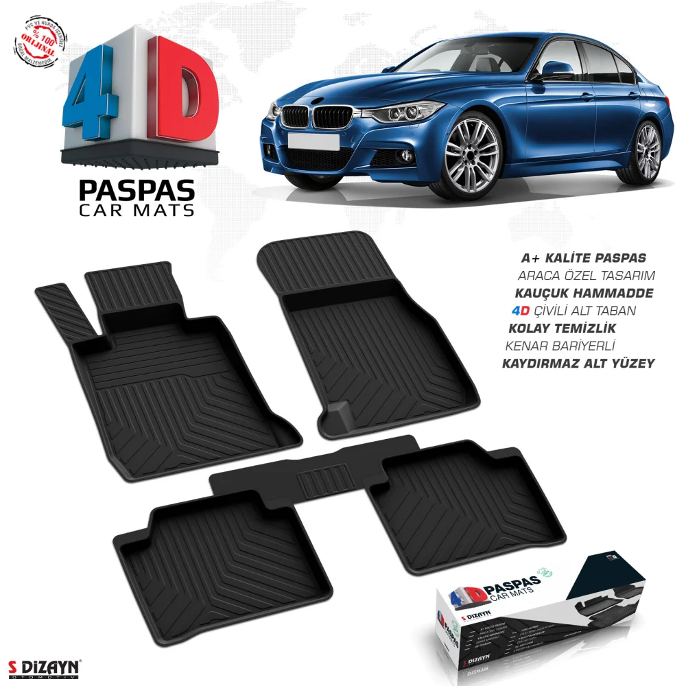 Drs Tuning Bmw 3 Serisi F30 4D Havuzlu Paspas 2011-2017 A+Kalite