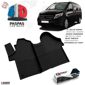 Drs Tuning Mercedes Vito W447 4D Havuzlu Paspas 2014 Ve Üzeri