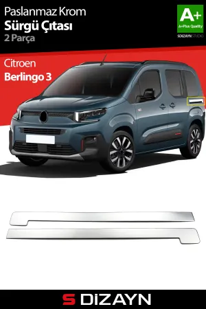 Drs Tuning Citroen Berlingo 3 Krom Sürgülü Kapı Çıtası 2 Prç 2019 Üzeri A+ Kalite