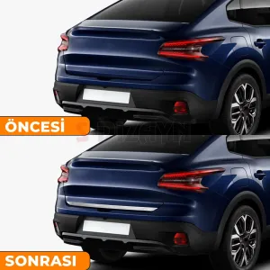 Drs Tuning Citroen C4X Krom Bagaj Alt Çıtası 2022 Üzeri A+ Kalite - Görsel 5