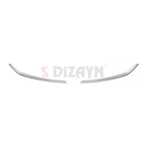 Drs Tuning Fiat Doblo 3 Krom Far Üst Çıtası 2 Prç. 2023 Üzeri A+ Kalite - Görsel 2