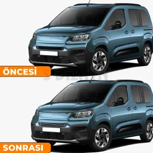 Drs Tuning Fiat Doblo 3 Krom Ön Tampon Çıtası 2 Prç 2023 Üzeri A+ Kalite - Görsel 5