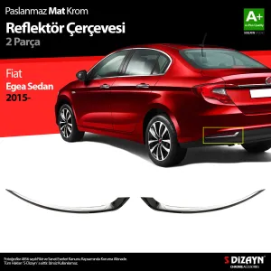Drs Tuning Fiat Egea Sd Arka Reflektör Çerçevesi 2 Prç. 2015 Üzeri (Mat Krom)