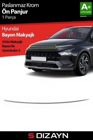 Hyundai Bayon uyumlu Makyajlı Krom Ön Panjur 2024 Üzeri A+ Kalite modelleri Oto Aksesuar Shop'de. Kaliteli malzeme, hızlı kargo ve güvenli alışverişle hemen