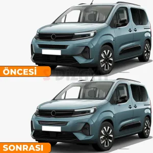 Drs Tuning Opel Combo Makyajlı Krom Ön Tampon Çıtası 2 Prç 2023 Üzeri A+ Kalite - Görsel 5