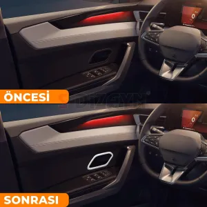 Drs Tuning Renault Boreal Krom İç Kapı Kolu Çerçevesi 4 Prç 2025 Üzeri A+ Kalite (Parlak Krom) - Görsel 5