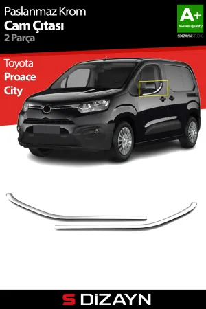 Drs Tuning Toyota Proace City Krom Cam Çıtası 2 Prç 2019 Üzeri A+ Kalite