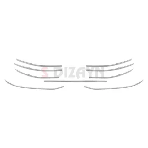 Drs Tuning VW Passat B9 Sw Krom Ön Tampon Çıtası 9 Prç. 2024 Üzeri A+ Kalite - Görsel 2