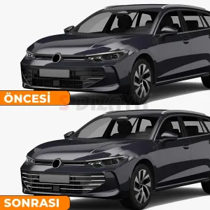 Drs Tuning VW Passat B9 Sw Krom Ön Tampon Çıtası 9 Prç. 2024 Üzeri A+ Kalite - Görsel 5