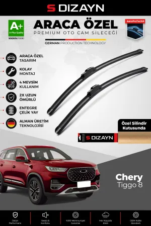 Chery Tiggo 8 Ön Cam Silecek Seti 2023 Üzeri Premium Araca Özel 60-45 Cm  A+ Kalite