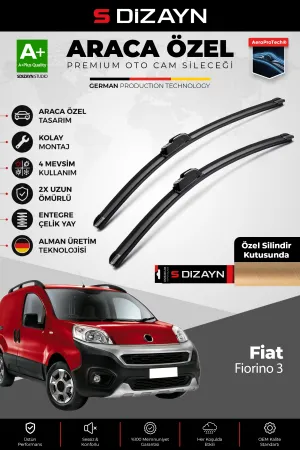 Fiat Fiorino Ön Cam Silecek Seti 2008 Üzeri Premium Araca Özel 65-48 Cm  A+ Kalite