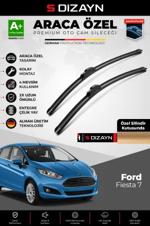 Fiesta Ön Cam Silecek Seti 2017-2023 Premium Araca Özel 70-35 Cm  A+ Kalite