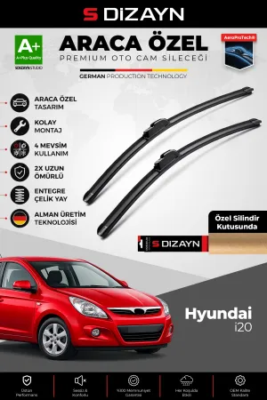Hyundai I20 Ön Cam Silecek Seti 2009-2014 Premium Araca Özel 60-40 Cm  A+ Kalite