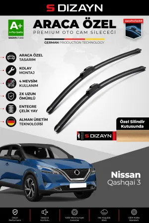 Nissan Qashqai 3 Ön Cam Silecek Seti 2021 Üzeri Premium Araca Özel 65-43 Cm  A+ Kalite