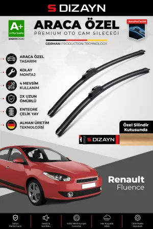 Renault Fluence Ön Cam Silecek Seti 2010-2016 Premium Araca Özel 60-40 Cm  A+ Kalite