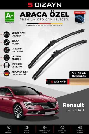 Renault Talisman Ön Cam Silecek Seti 2015 Üzeri Premium Araca Özel 60-45 Cm  A+ Kalite