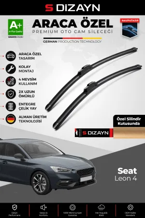 Seat Leon Ön Cam Silecek Seti 2020 Üzeri Premium Araca Özel 65-45 Cm  A+ Kalite