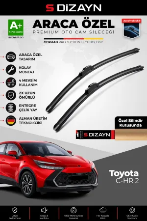 Toyota C-Hr Ön Cam Silecek Seti 2023 Üzeri Premium Araca Özel 70-35 Cm  A+ Kalite
