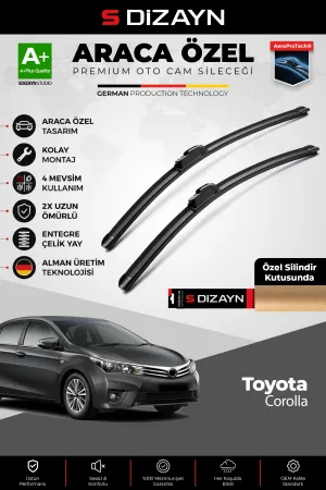 Toyota Corolla Ön Cam Silecek Seti 2012-2018 Premium Araca Özel 65-35 Cm  A+ Kalite