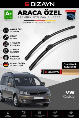 Drs Tuning Caddy Ön Cam Silecek Seti 2006-2015 Premium Araca Özel 60-45 Cm  A+ Kalite