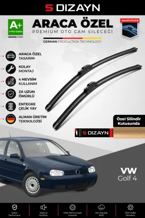 Drs Tuning Golf 4 Ön Cam Silecek Seti 1998-2002 Premium Araca Özel 53-48 Cm  A+ Kalite