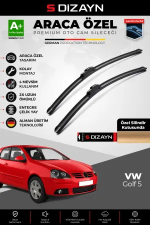 Drs Tuning Golf 5 Ön Cam Silecek Seti 2004-2005 Premium Araca Özel 60-48 Cm  A+ Kalite