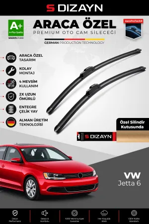 Drs Tuning Jetta Ön Cam Silecek Seti 2010-2019 Premium Araca Özel 60-48 Cm  A+ Kalite