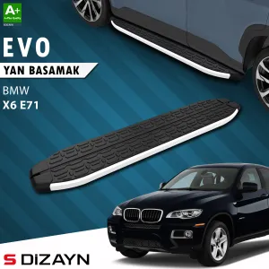 BMW X6 2008-2014 (E72) uyumlu E71 Evo Aluminyum Yan Basamak 193 Cm 2008-2014 A+ Kalite modelleri DRS Tuning'de. Kaliteli malzeme, hızlı kargo ve güvenli