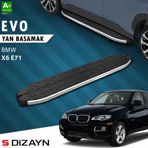 BMW X6 2008-2014 (E72) uyumlu E71 Evo Krom Yan Basamak 193 Cm 2008-2014 A+ Kalite modelleri DRS Tuning'de. Kaliteli malzeme, hızlı kargo ve güvenli alışverişle