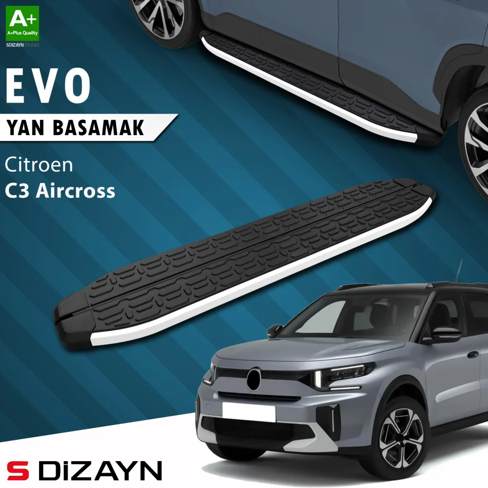Drs Tuning Citroen C3 Aircross 2 Evo Aluminyum Yan Basamak 183 Cm 2024 Üzeri A+ Kalite