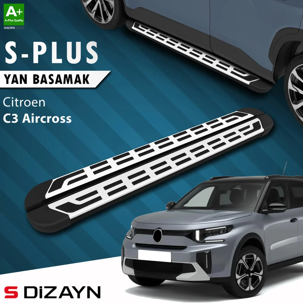Drs Tuning Citroen C3 Aircross 2 S-Plus Gri Yan Basamak 183 Cm 2024 Üzeri A+ Kalite