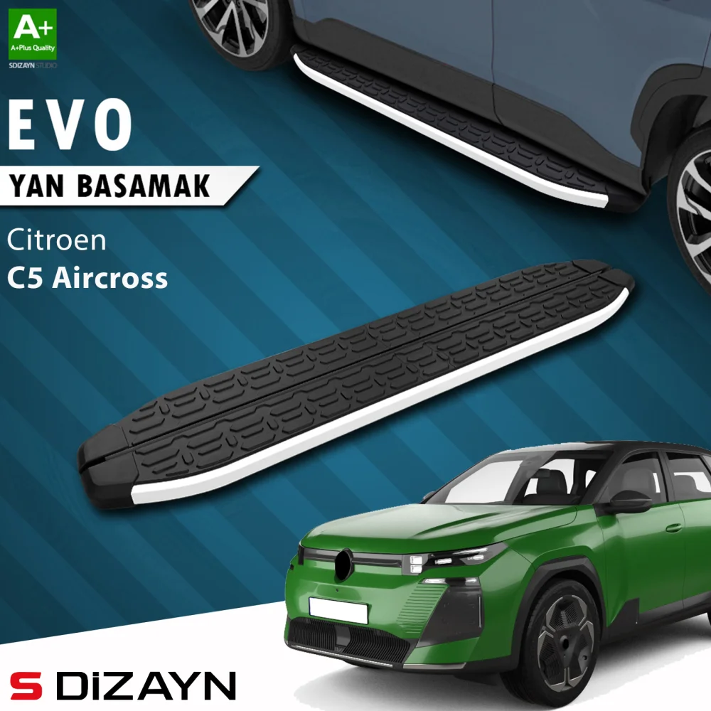 Drs Tuning Citroen C5 Aircross 2 Hybrid Benzinli Evo Aluminyum Yan Basamak 193 Cm 2025 Üzeri A+ Kalite