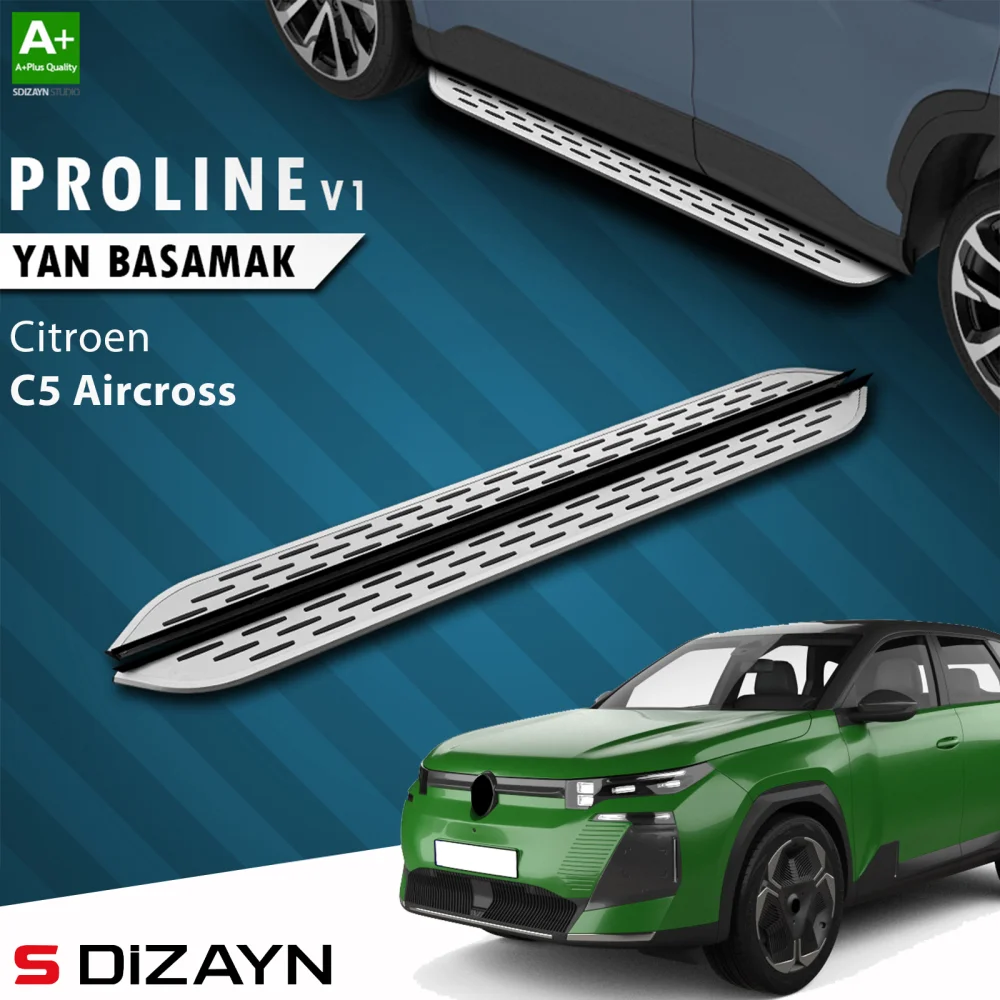 Citroen C5 Aircross 2 Hybrid Benzinli OEM Still Pro V1 Aluminyum Yan Basamak 193 Cm 2025 Üzeri A+ Kalite