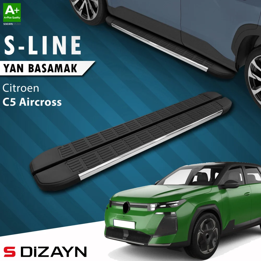 Drs Tuning Citroen C5 Aircross 2 Hybrid Benzinli S-Line Krom Yan Basamak 193 Cm 2025 Üzeri A+ Kalite