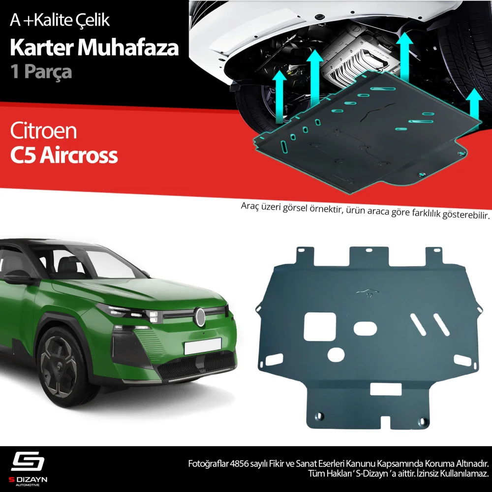 Drs Tuning Citroen C5 Aircross Çelik Karter Muhafaza Koruma 2024 Üzeri A+ Kalite