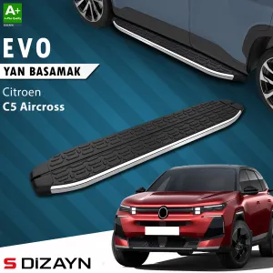 Citroen C5 Aircross 2017-Günümüz (C84) uyumlu E- Elektrikli Evo Krom Yan Basamak 193 Cm 2024 Üzeri A+ Kalite modelleri Oto Aksesuar Shop'de. Kaliteli malzeme,