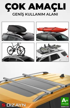 Drs Tuning Peugeot Rifter S-Bar Cargo V1 Ara Atkı Tavan Taşıyıcı Barı Gri 140 Cm 2019 Üzeri A+ Kalite - Görsel 5